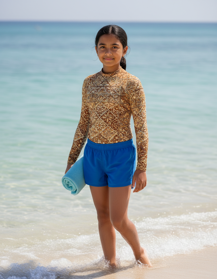 Rashguard — Youth Coffee Bean Zellige