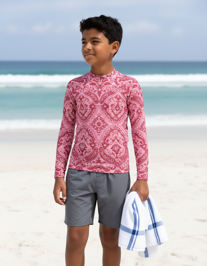 Rashguard — Youth Hot Pink Sari