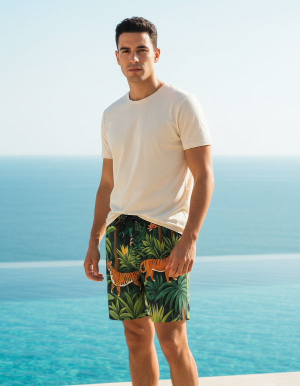 Men's Swim Trunks in Safari