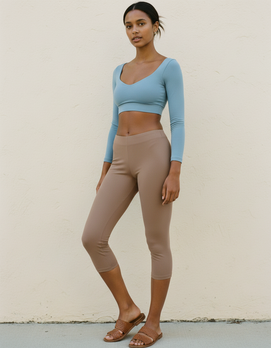 Capri Leggings in Driftwood