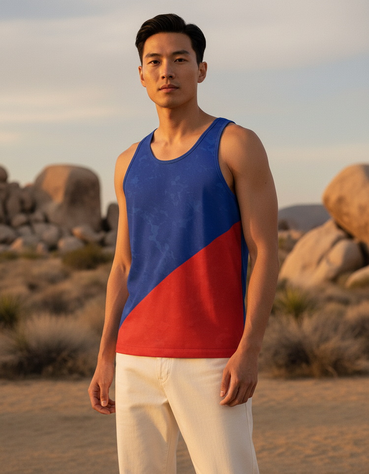 Geometric Harmony Tessera Tank Top