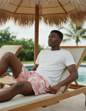 Tea Rose Cita men's swim trunks
