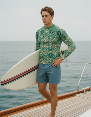Alexandrite Rangoli Rash Guard Men's Rashguard — Dripper