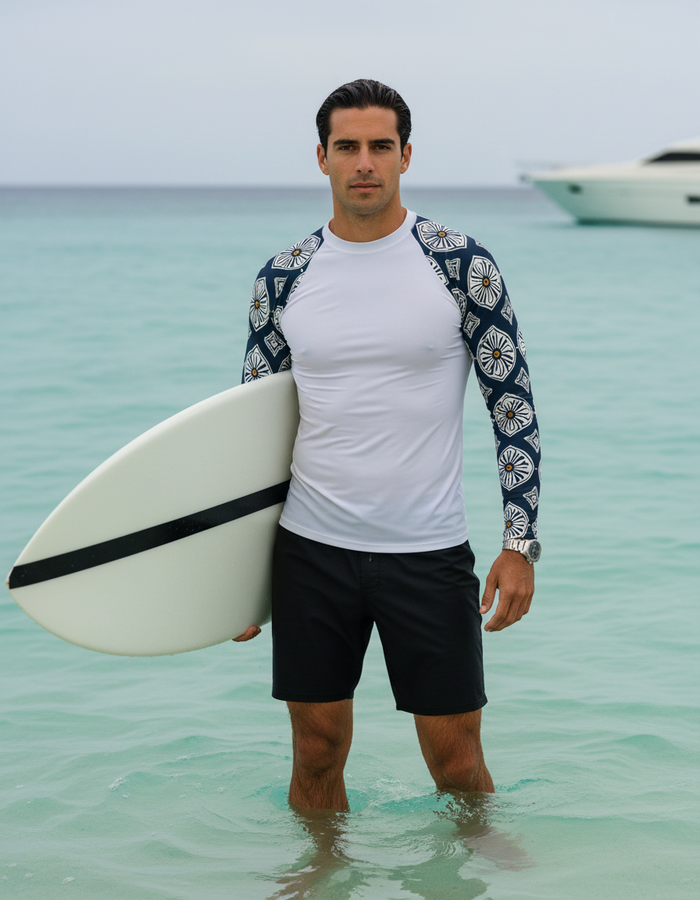 Rashguard — Men's White Onyx Yuki