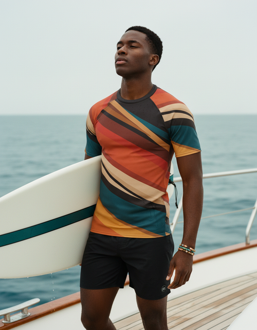 Echo Rash Guard Men's Rashguard — Dripper