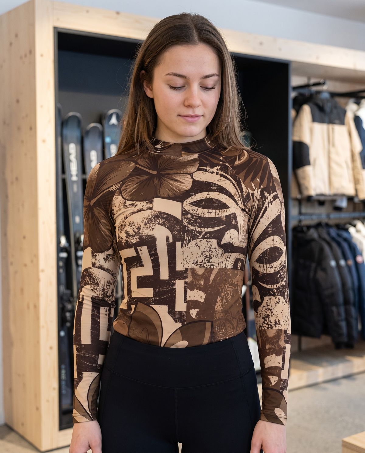 Coffee Bean Kanaloa Base Layer Women's Rashguard — Lolekai