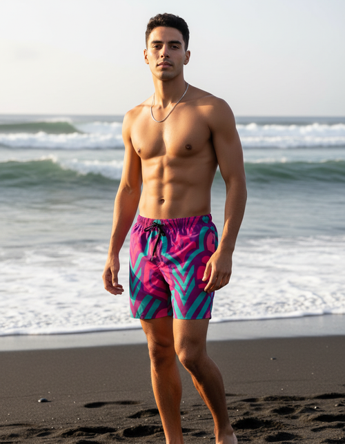 Luxe men's swim trunks