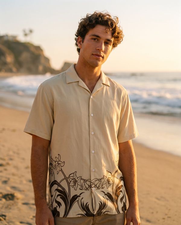 Art Nouveau men's hawaiian shirts