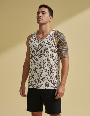 Men's White Onyx Rona tank tops