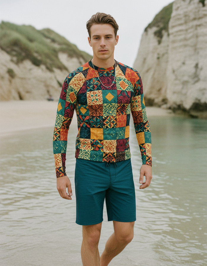 Rashguard — Men's Hot Pink Pulse