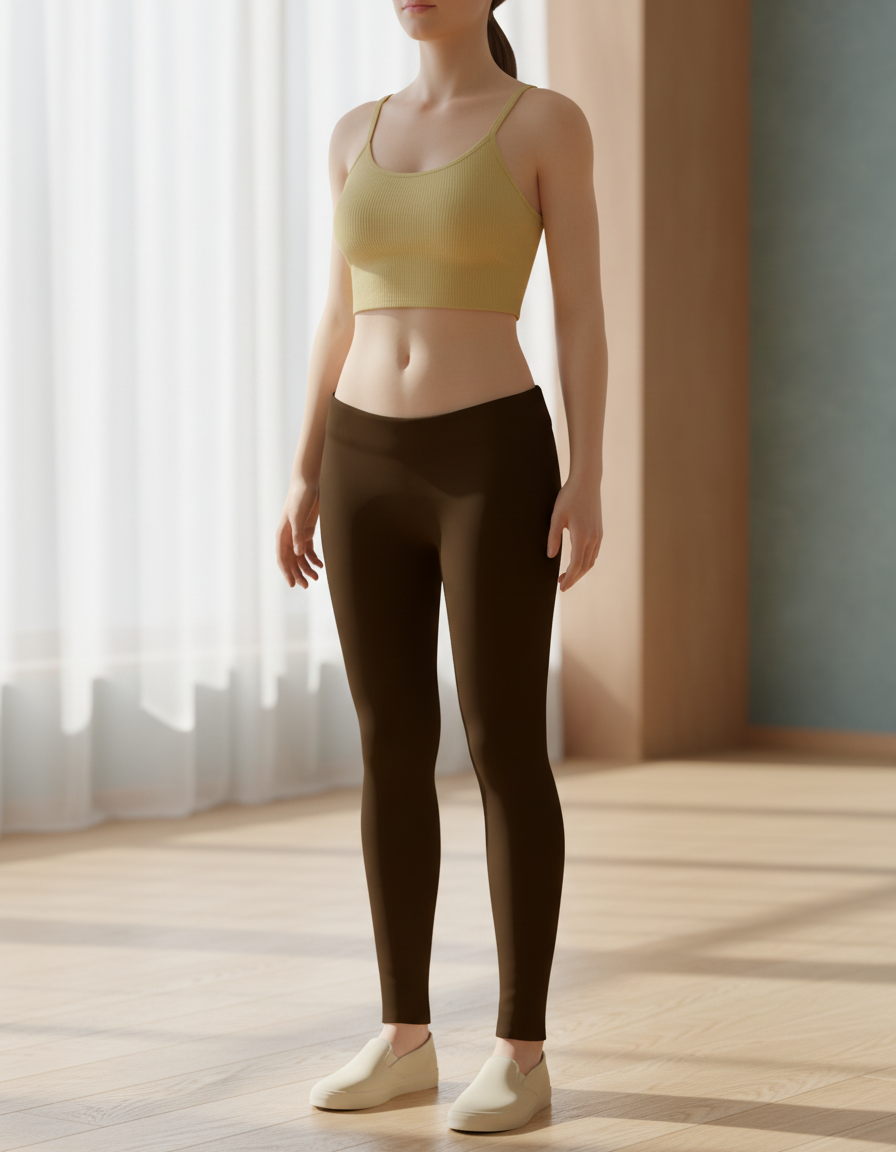 Full-Length Leggings in Chocolate