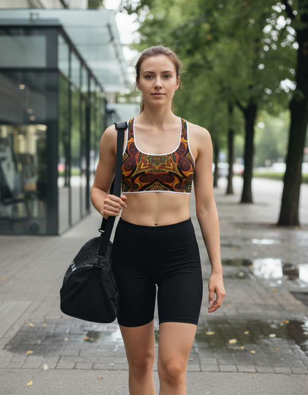 Ankara Collection classic sports bras