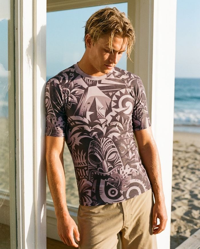 Rashguard — Men's Burnished Lilac Nalu Uli