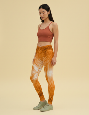 Citrus Orange Ebb leggings