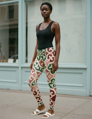 Amaranth Mosaic Leggings Women's Leggings — Dripper