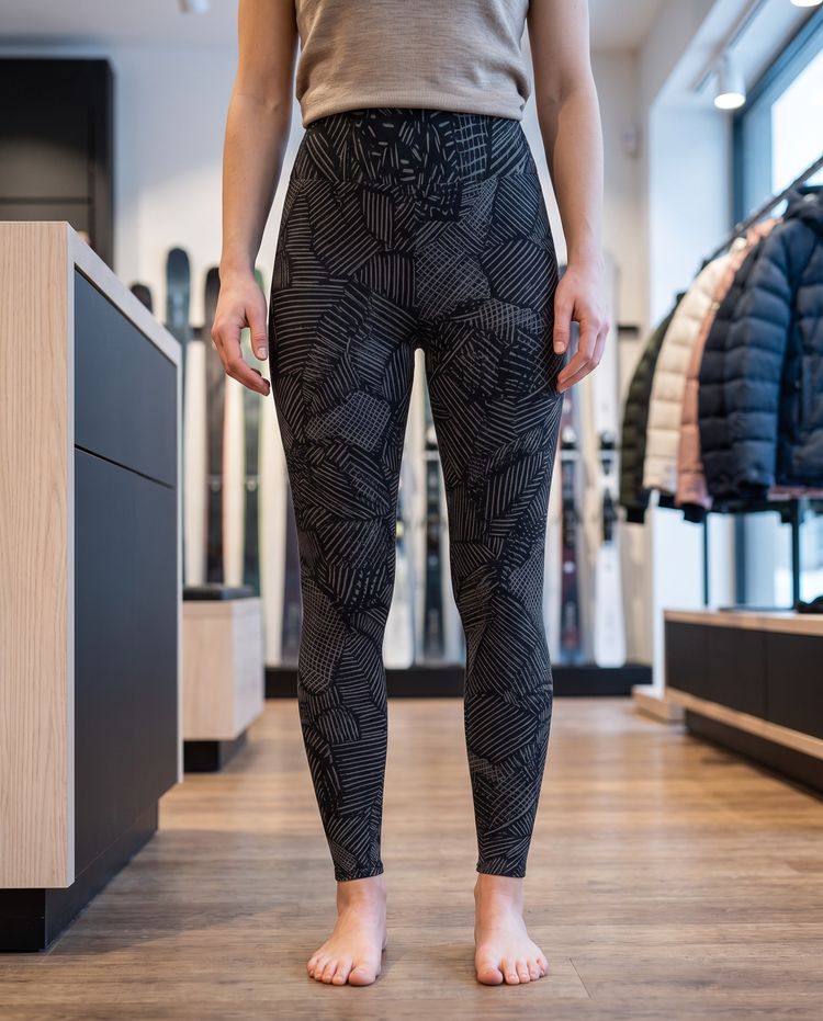 Graphite Crosshatch women's base layer bottoms