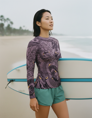 Women's Blackberry Ember women's rashguards