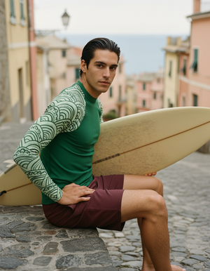 Men's Runway Emerald Aoi men's rashguards