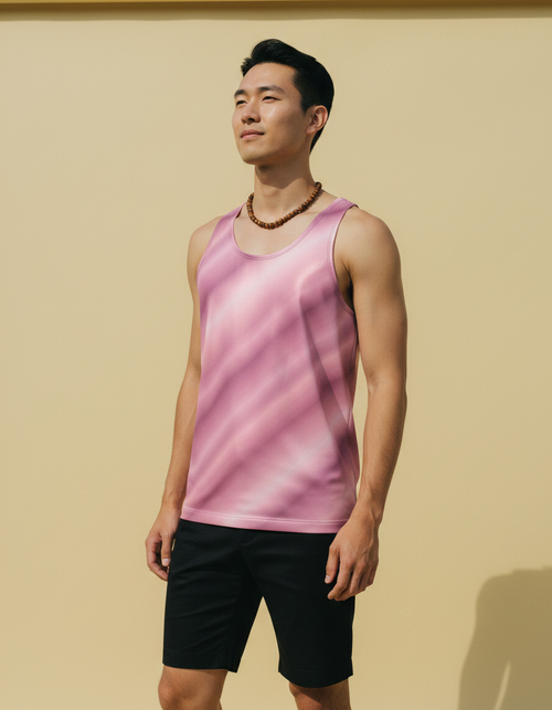 Millennial Pink Stratum Tank Top Men's Tank Top — Dripper