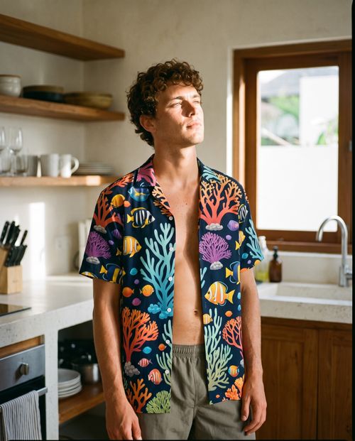 Nautilus Hawaiian Shirt Men's Hawaiian Shirt — Lolekai