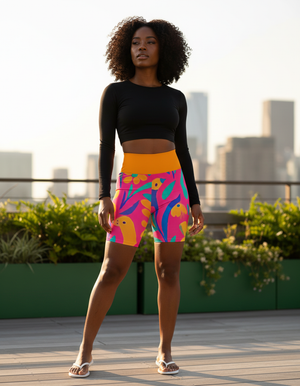 Solstice Yoga Shorts Yoga Shorts — Dripper