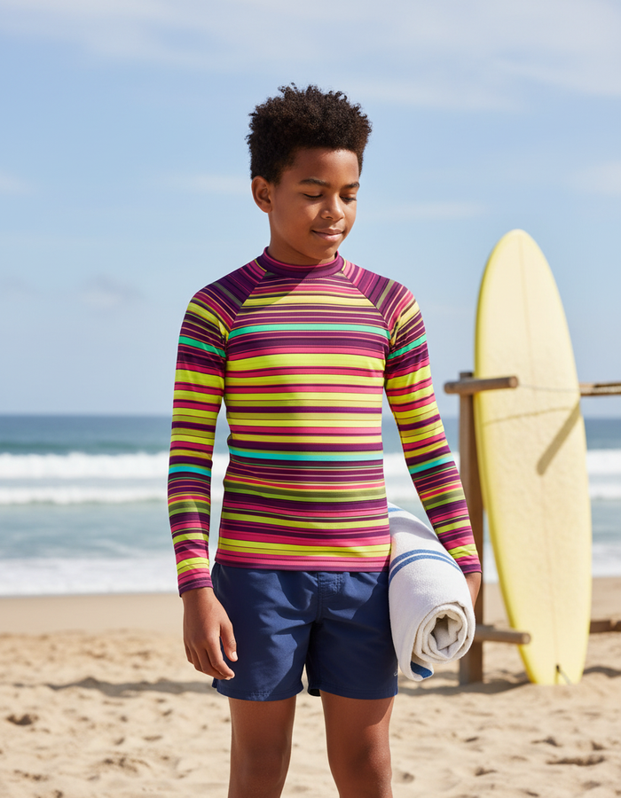 Rashguard — Youth Electric Fuchsia Eclipse