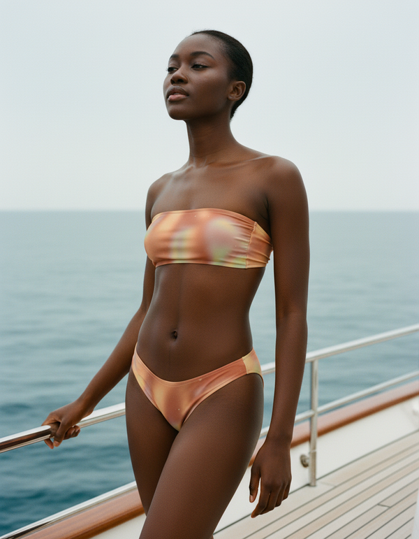 Burnt Sienna Chroma Bandeau Bikini