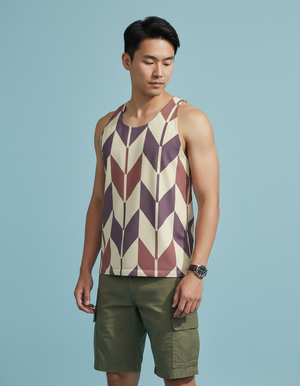 Burnished Lilac Kaze Tank Top Men's Tank Top — Dripper