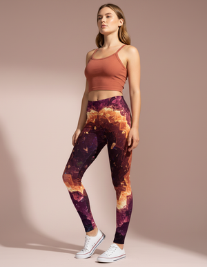 Vein full-length leggings