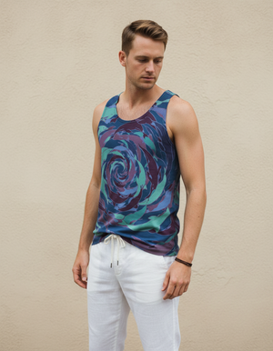 Rhodonite Aqua Tank Top Men's Tank Top — Dripper