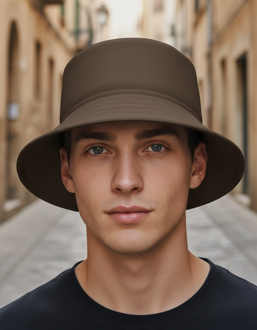 Bucket hat in Coffee Bean