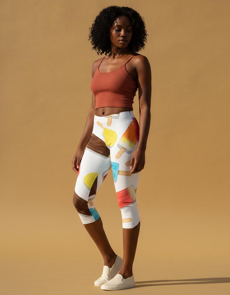 Women's Popsicle Capri Leggings