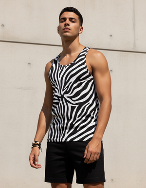 Stripes Tank Top Men's Tank Top — Dripper