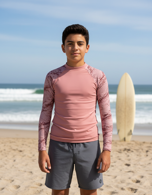 Youth Tea Rose Eclipse youth rashguards