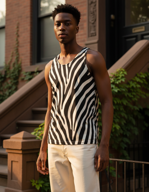 Stripes Tank Top Men's Tank Top — Dripper
