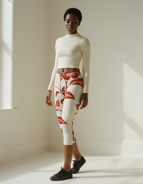 Lava Falls Fusion Capri Leggings Capri Leggings — Dripper