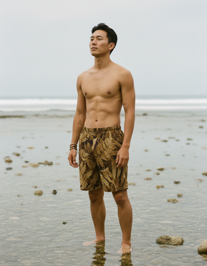 Amber Haze Verdant men's swim trunks