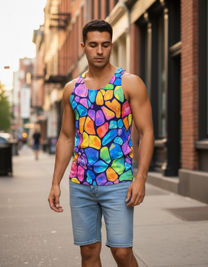 Aura Tank Top Men's Tank Top — Dripper