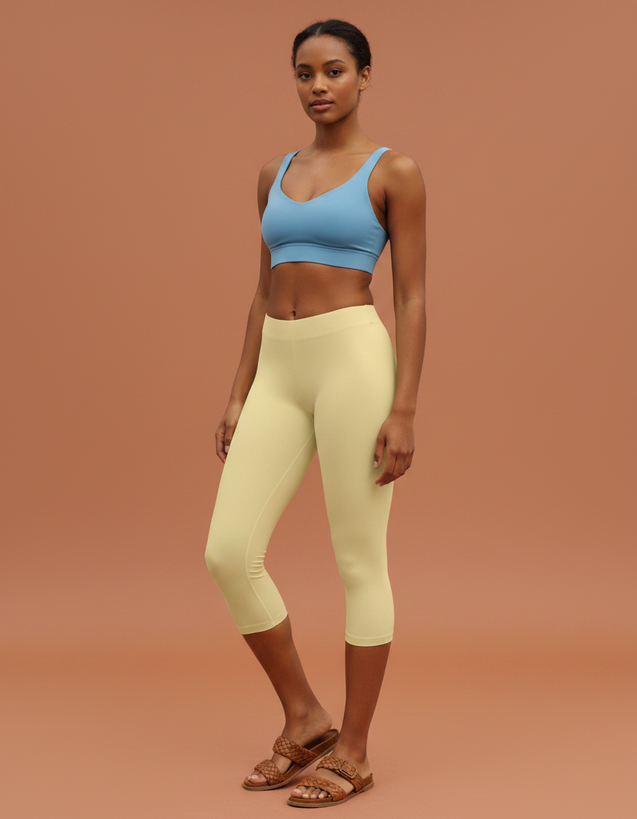 Capri Leggings in Flax
