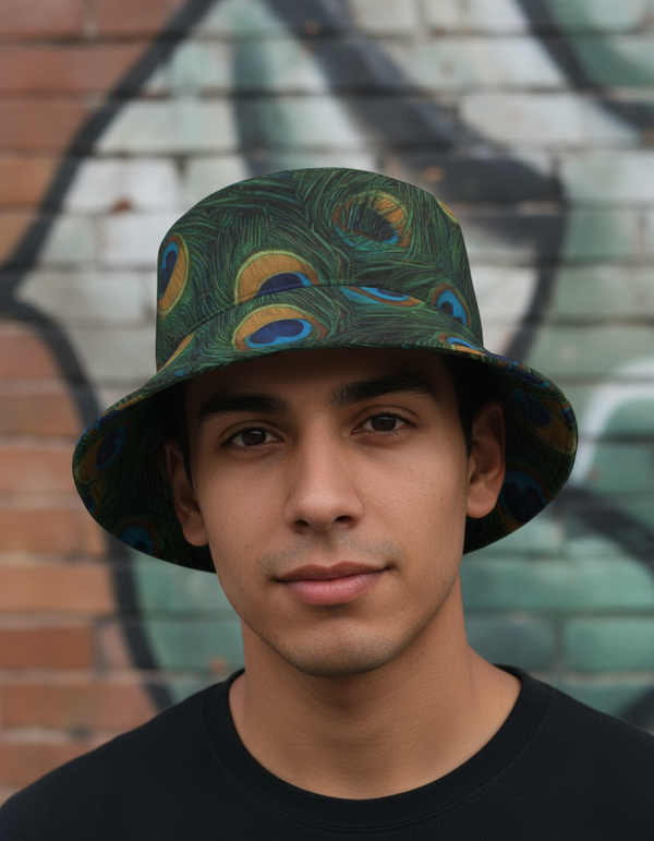 Peacock Collection bucket hats