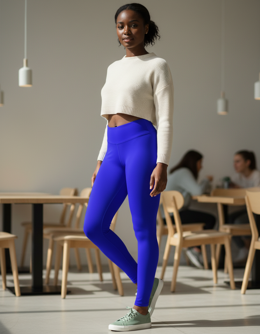 Full-Length Leggings in Ultramarine