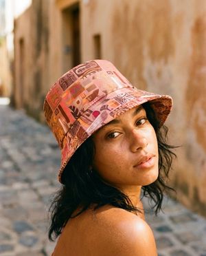 Tea Rose Lehua bucket hats