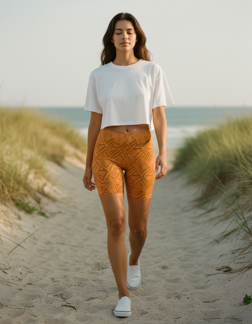 Citrus Orange Aether Short Shorts Short Shorts — Dripper