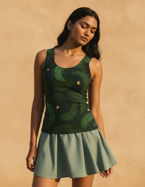Women's Runway Emerald Eclipse women's tank tops