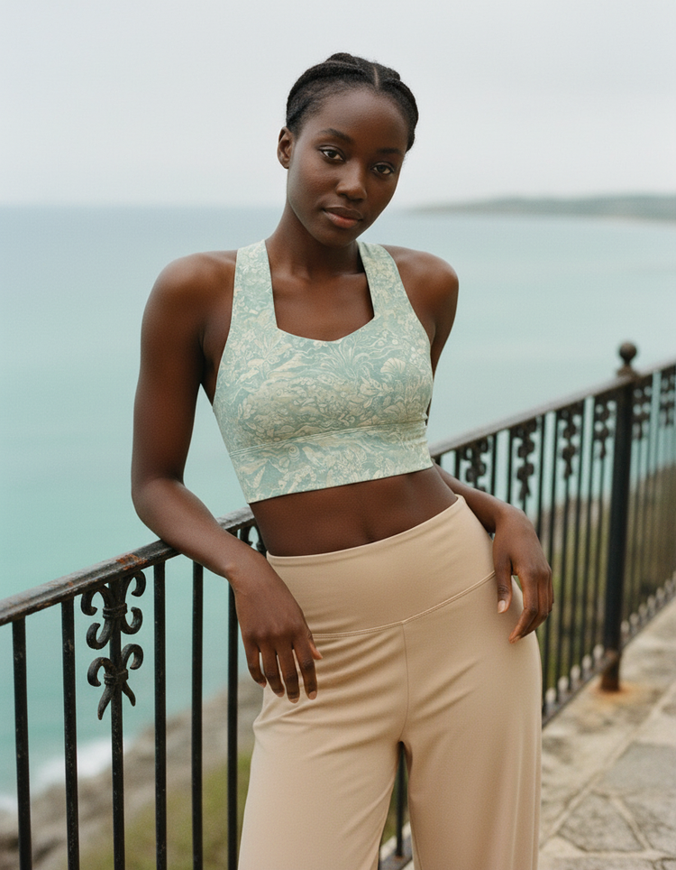 Dreamy Horizon Longline Sports Bra