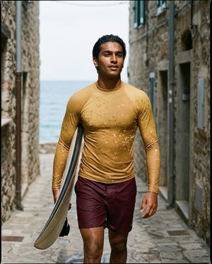 Men's Amber Haze Riptide men's rashguards