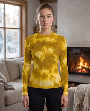 Yellow Glacier Base Layer Top women's base layers