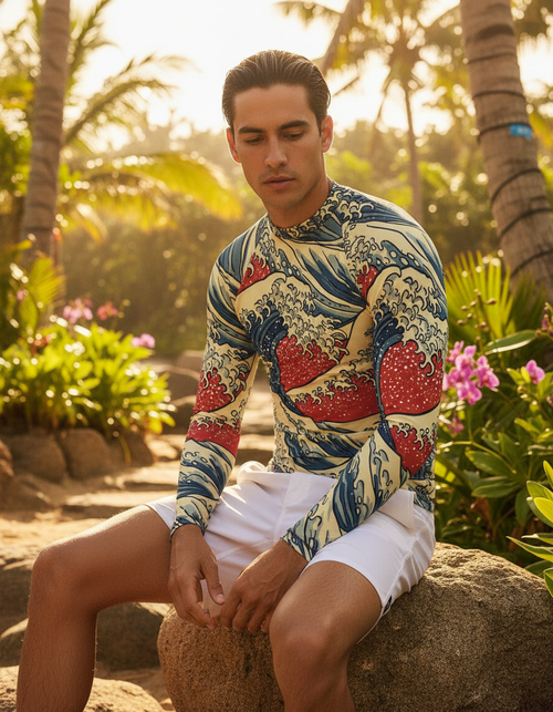 Kaze Rash Guard Men's Rashguard — Lolekai