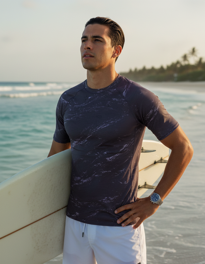Rashguard — Men's Burnished Lilac Eclipse
