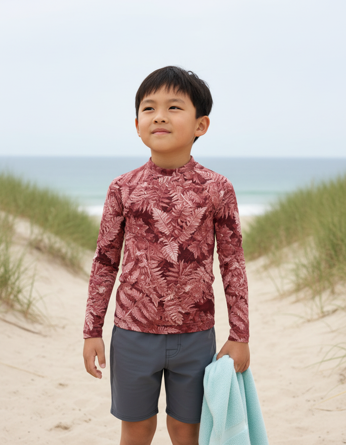 Rashguard — Kids Dusty Rose Verdant